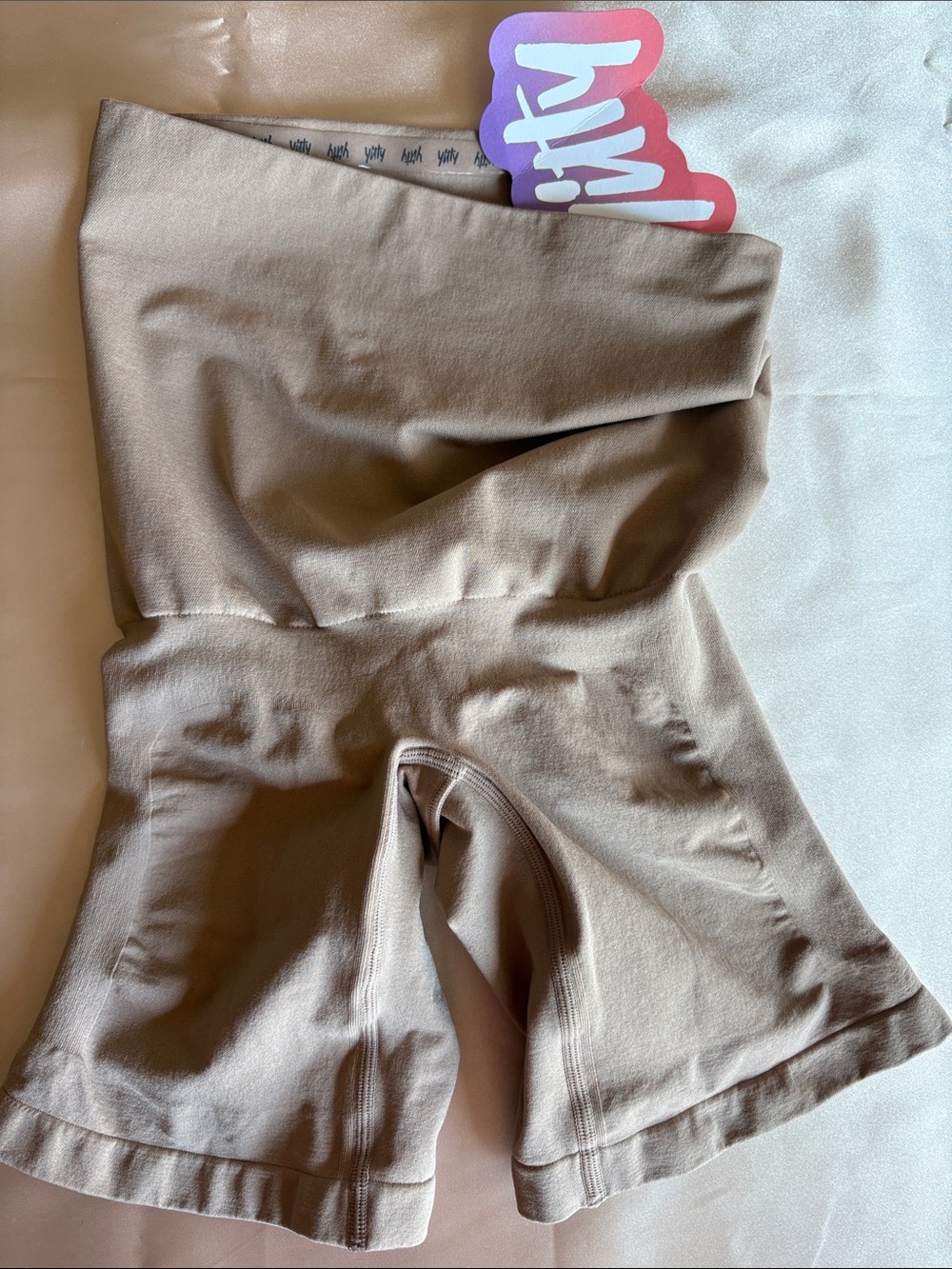 YITTY Taupe Ultra High-Waist body lift Shaping Shorts Sz M-L